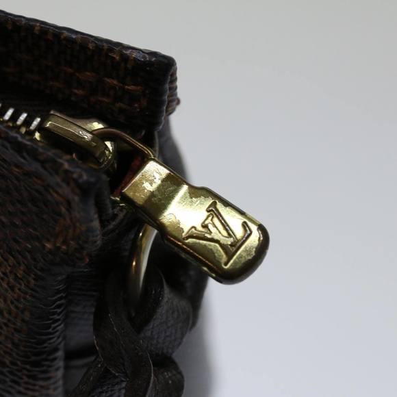 LOUIS VUITTON Damier Ebene Trousse Makeup Pouch N51982 LV Auth ep3875 - Picture 9 of 16